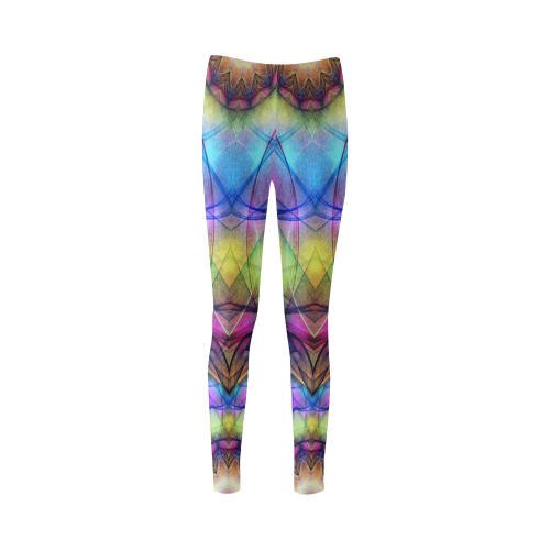colorful rainbow abstract design Cassandra Women's Leggings (Model L01)