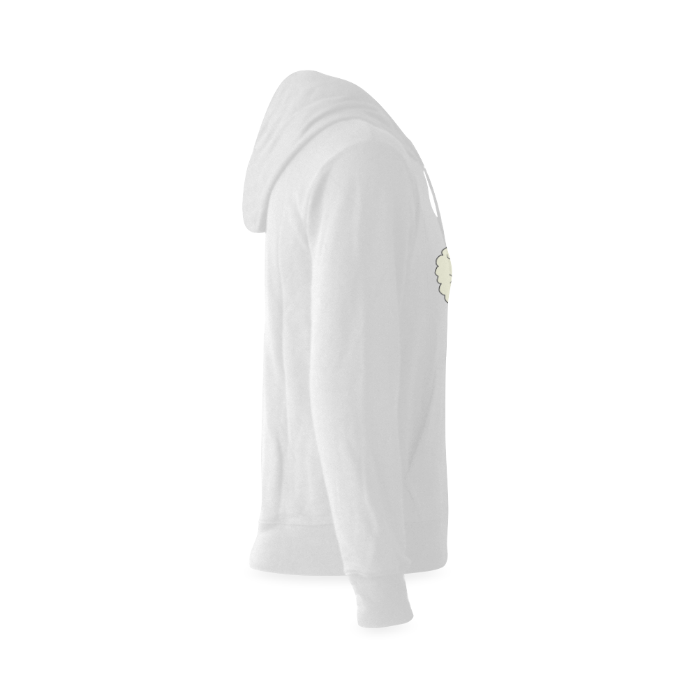 Baa Baa White Sheep Oceanus Hoodie Sweatshirt (Model H03)
