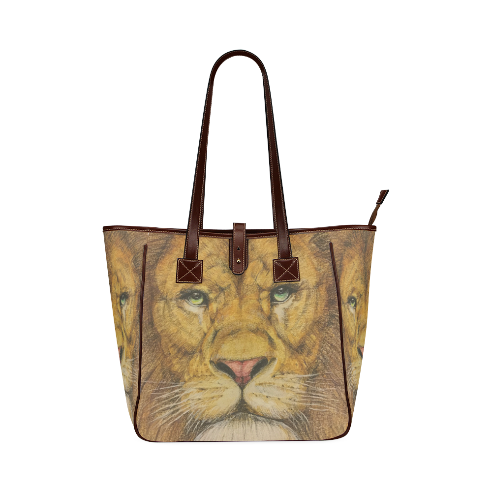 Regal Lion Drawing Classic Tote Bag (Model 1644)