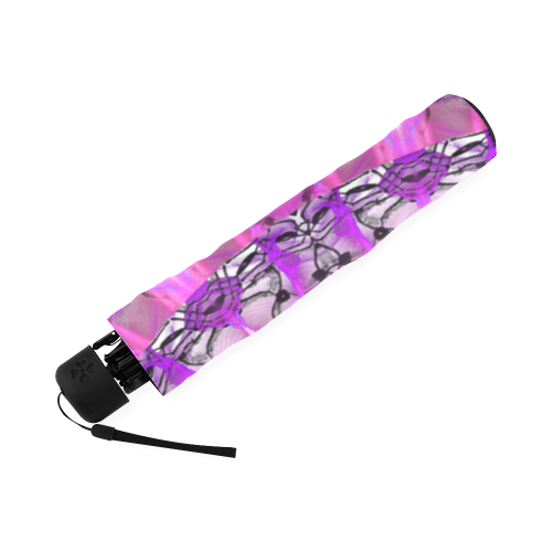 Lavender Lace Abstract Pink Light Love Lattice Foldable Umbrella (Model U01)