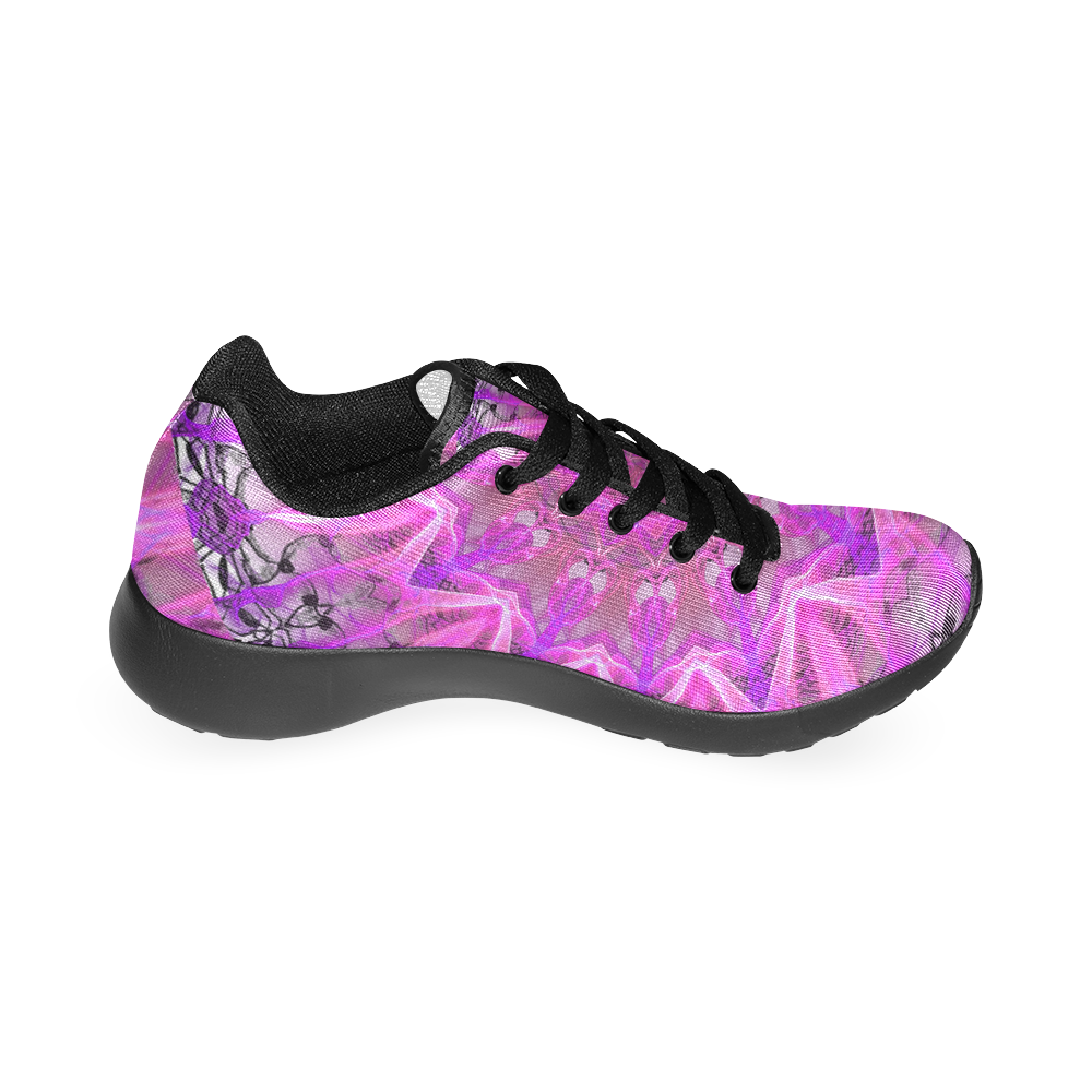 Lavender Lace Abstract Pink Light Love Lattice Men’s Running Shoes (Model 020)