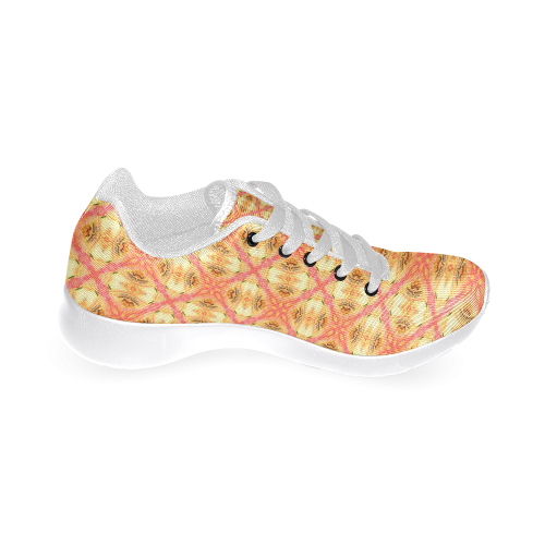 Peach Pineapple Abstract Circles Arches Men’s Running Shoes (Model 020)