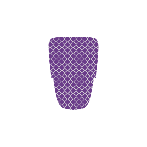 royal purple white quatrefoil classic pattern Women’s Running Shoes (Model 020)