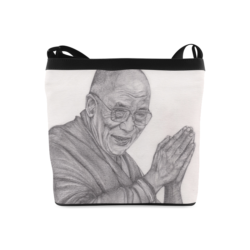 Dalai Lama Tenzin Gaytso Drawing Crossbody Bags (Model 1613)