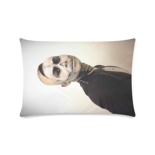 Skull And Tux Photograph Custom Zippered Pillow Case 16"x24"(Twin Sides)