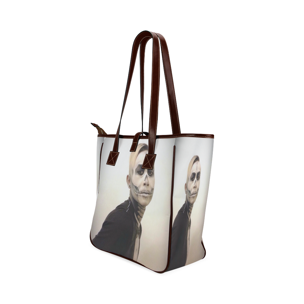 Skull And Tux Photograph Classic Tote Bag (Model 1644)