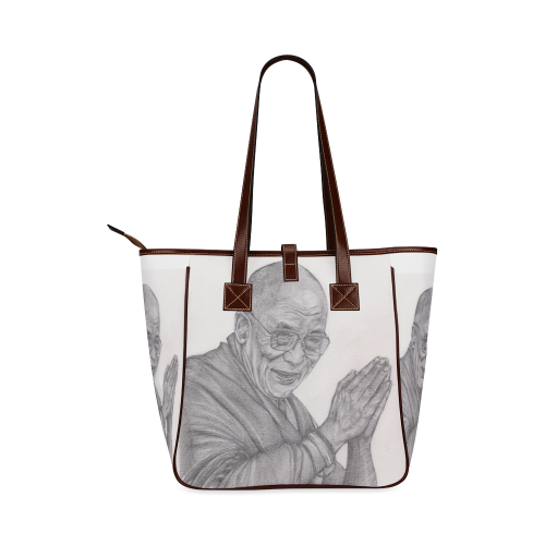 Dalai Lama Tenzin Gaytso Drawing Classic Tote Bag (Model 1644)