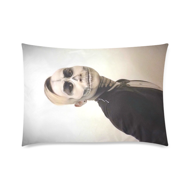Skull And Tux Photograph Custom Zippered Pillow Case 20"x30"(Twin Sides)