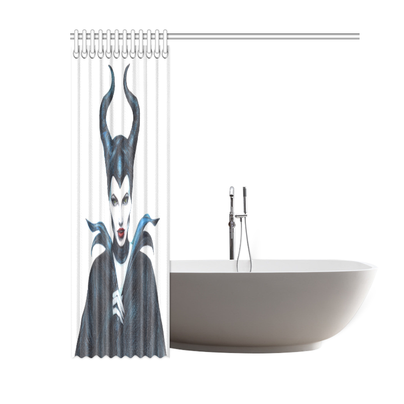 Maleficent Drawing Shower Curtain 60"x72"