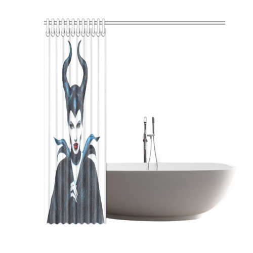 Maleficent Drawing Shower Curtain 60"x72"