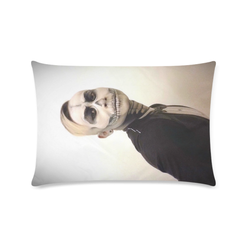 Skull And Tux Photograph Custom Rectangle Pillow Case 16"x24" (one side)
