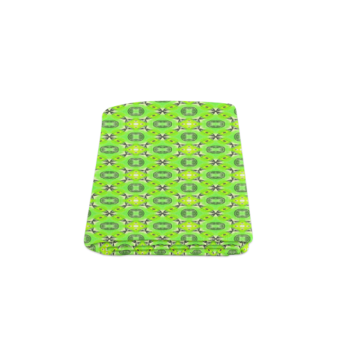 Vibrant Abstract Tropical Lime Foliage Lattice Blanket 50"x60"