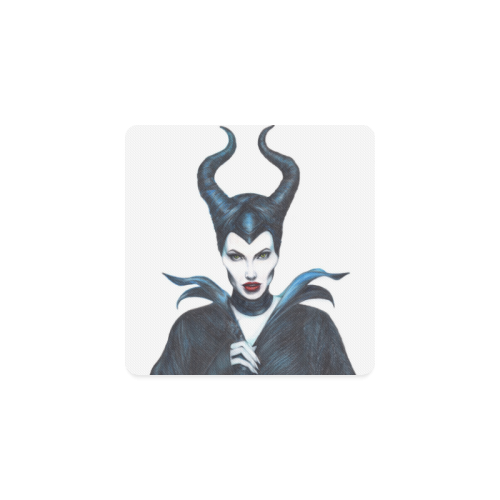 Maleficent Drawing Square Coaster