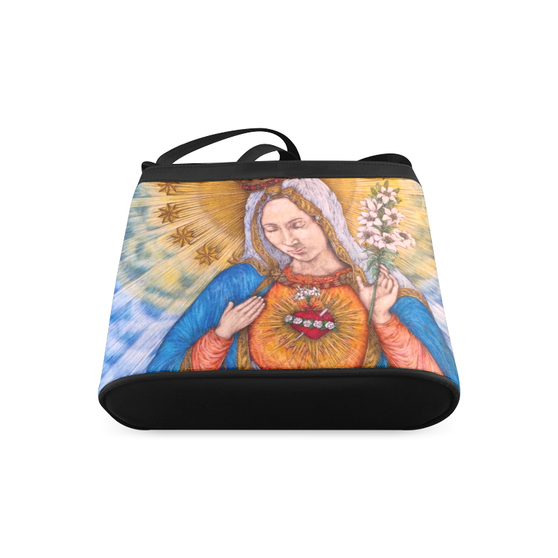Immaculate Heart Of Virgin Mary Drawing Crossbody Bags (Model 1613)