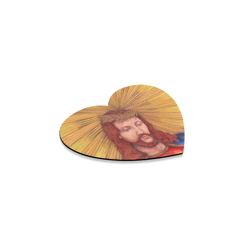Sacred Heart Of Jesus Christ Drawing Heart Coaster
