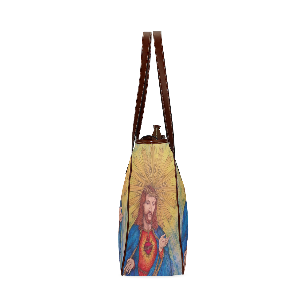 Sacred Heart Of Jesus Christ Drawing Classic Tote Bag (Model 1644)