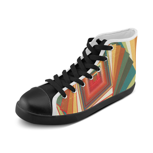 Bread and Circus Men's High Top Canvas Shoes (Model 002)
