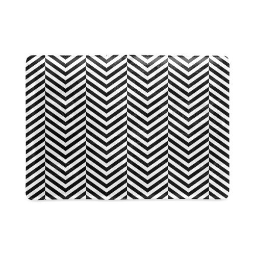 black and white classic chevron pattern Custom NoteBook A5