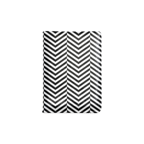black and white classic chevron pattern Custom NoteBook A5