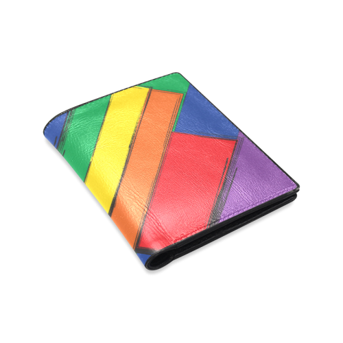 Rainbow Men's Leather Wallet (Model 1612)