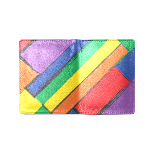 Rainbow Men's Leather Wallet (Model 1612)
