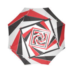 A red point of view Foldable Umbrella (Model U01)