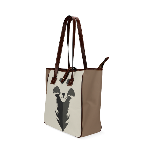 Lone wolf(brown) Classic Tote Bag (Model 1644)