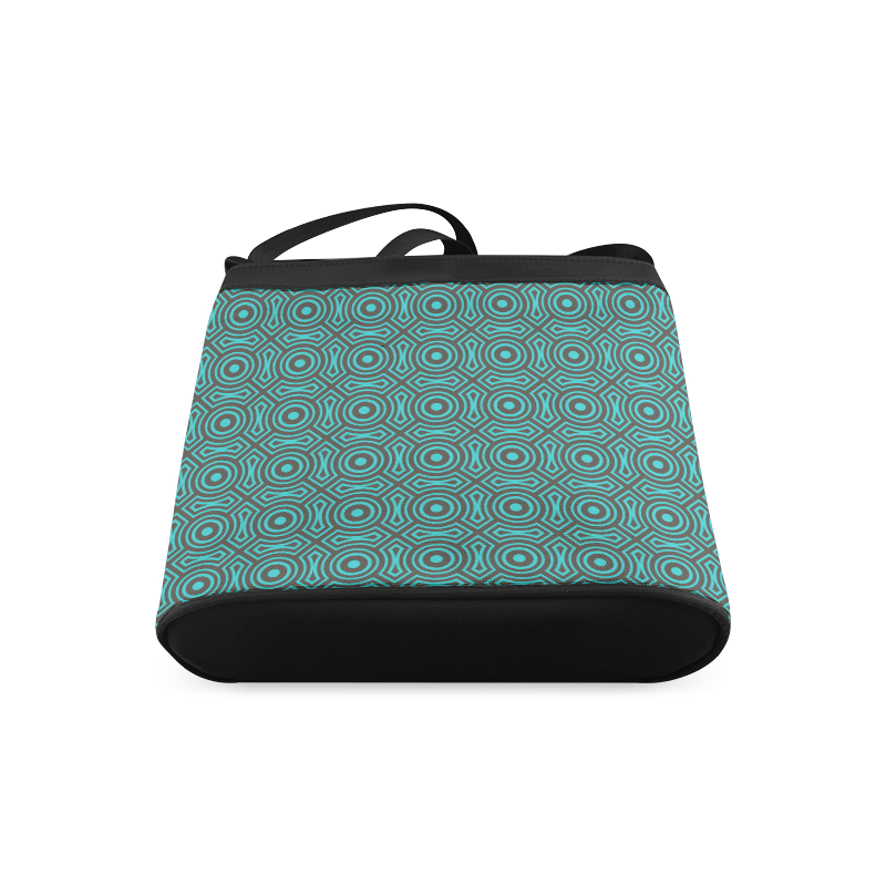 blue geometric pattern Crossbody Bags (Model 1613)