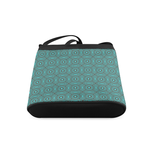 blue geometric pattern Crossbody Bags (Model 1613)