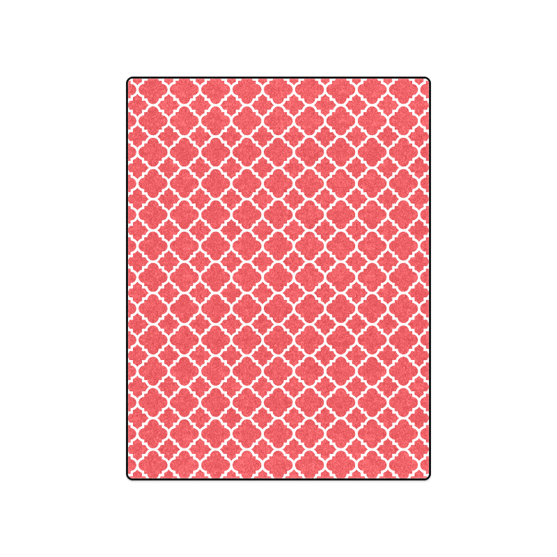 red white quatrefoil classic pattern Blanket 50"x60"