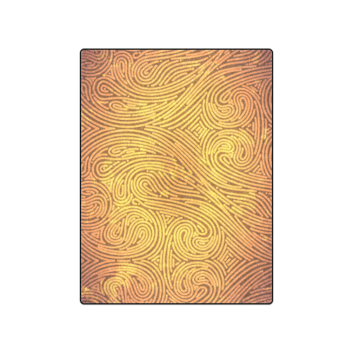 gold leaf abstract pattern Blanket 50"x60"