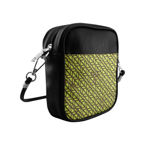 green geometric pattern Sling Bag (Model 1627)