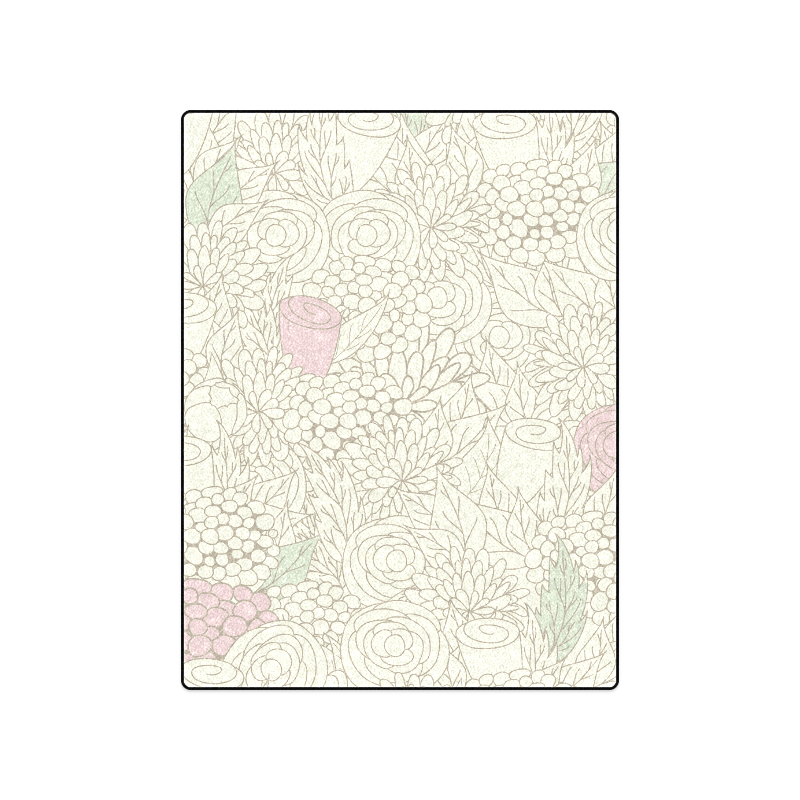 vintage flower pattern Blanket 50"x60"