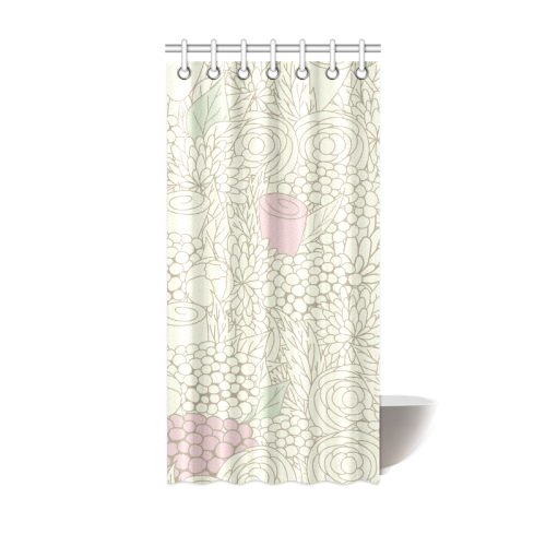 vintage flower pattern Shower Curtain 36"x72"