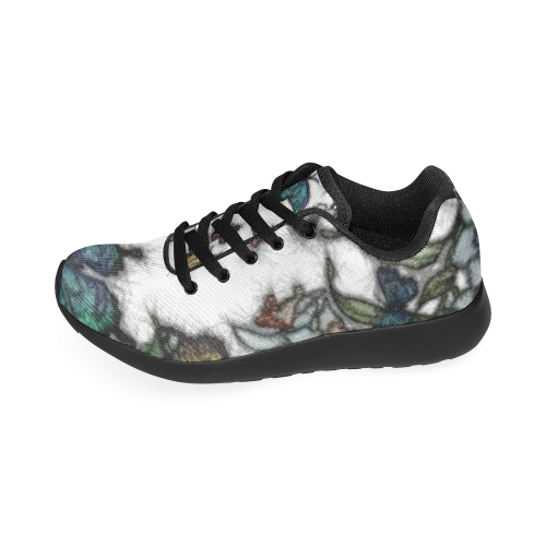 Butterflies and Flowers Women’s Running Shoes (Model 020)