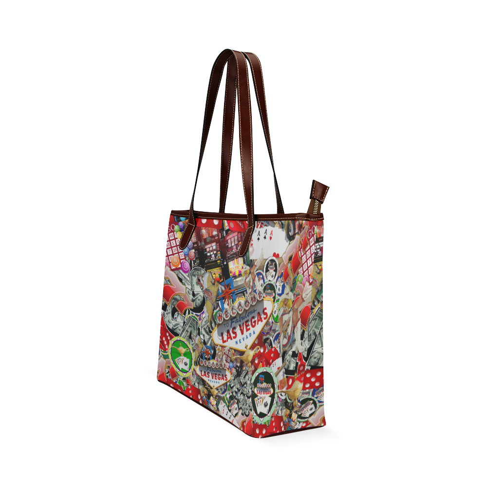 Las Vegas Icons - Gamblers Delight Shoulder Tote Bag (Model 1646)