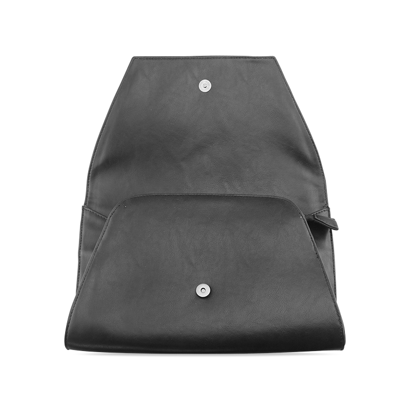 Pirate Black Color Accent Clutch Bag (Model 1630)