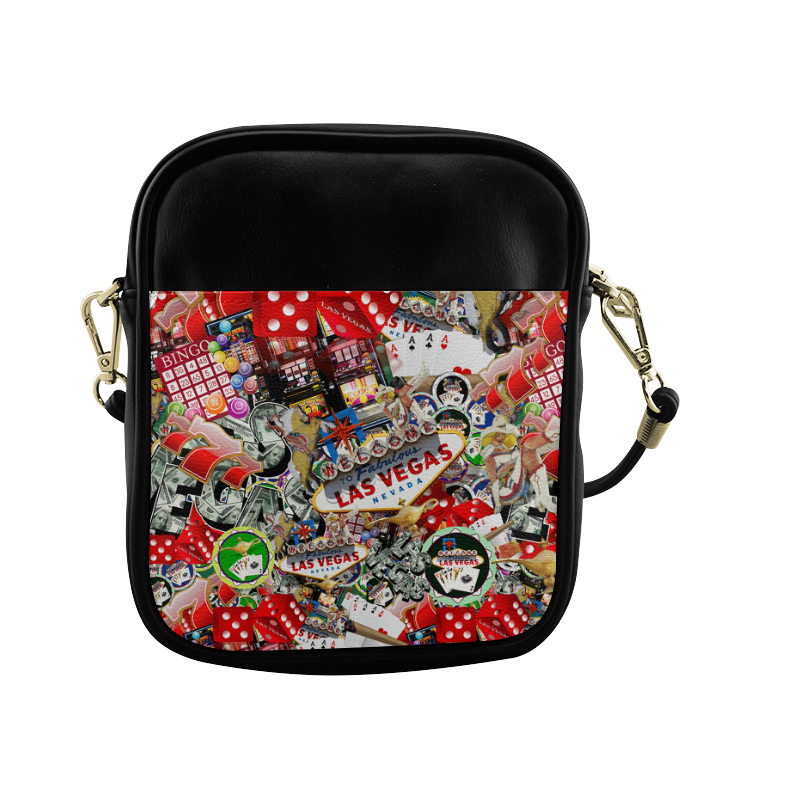 Las Vegas Icons - Gamblers Delight Sling Bag (Model 1627)