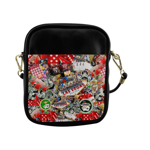 Las Vegas Icons - Gamblers Delight Sling Bag (Model 1627)