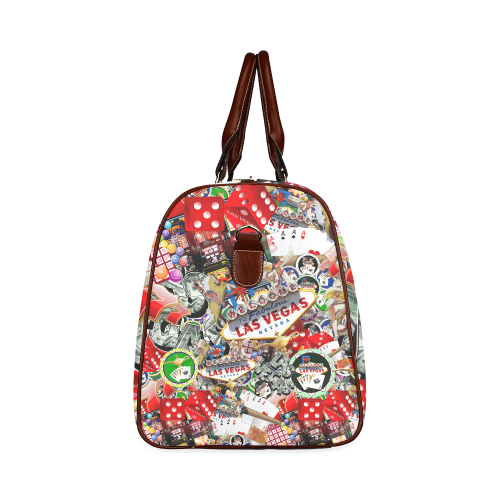 Las Vegas Icons - Gamblers Delight Waterproof Travel Bag/Large (Model 1639)