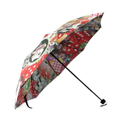 Las Vegas Icons - Gamblers Delight Foldable Umbrella (Model U01)