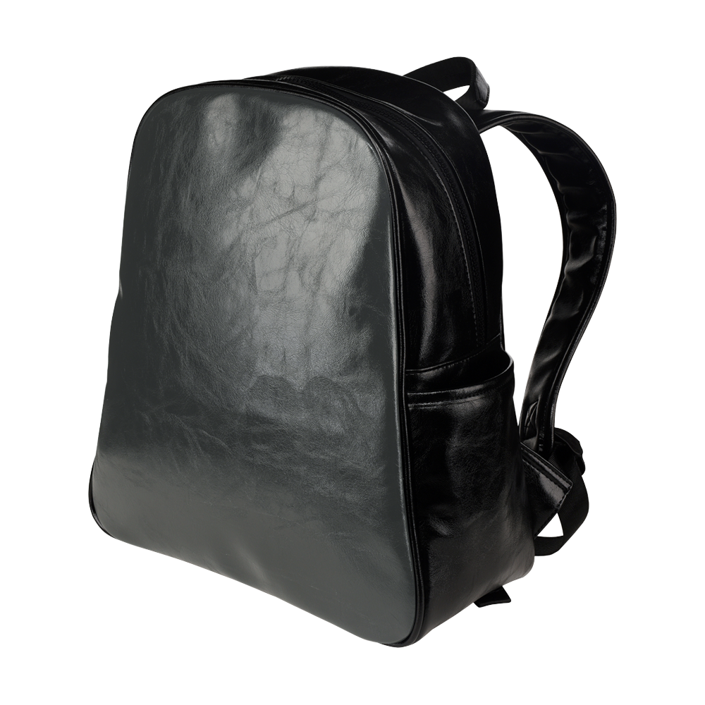 Pirate Black Color Accent Multi-Pockets Backpack (Model 1636)