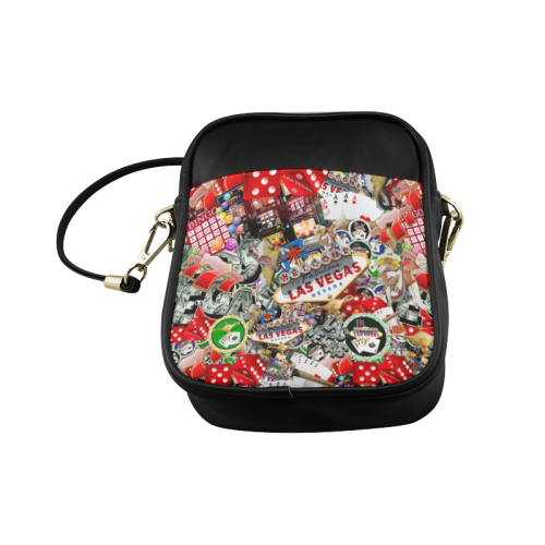 Las Vegas Icons - Gamblers Delight Sling Bag (Model 1627)