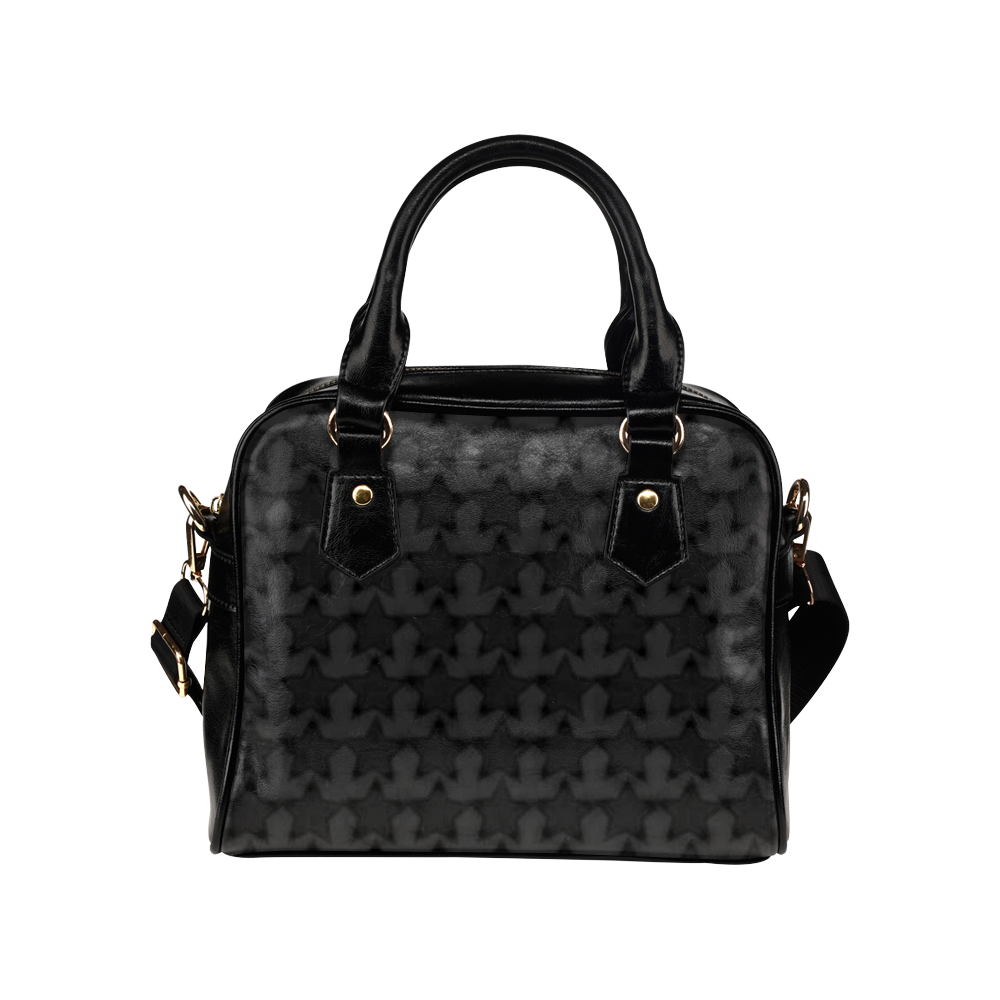 Zappy Black Stars Shoulder Handbag (Model 1634)