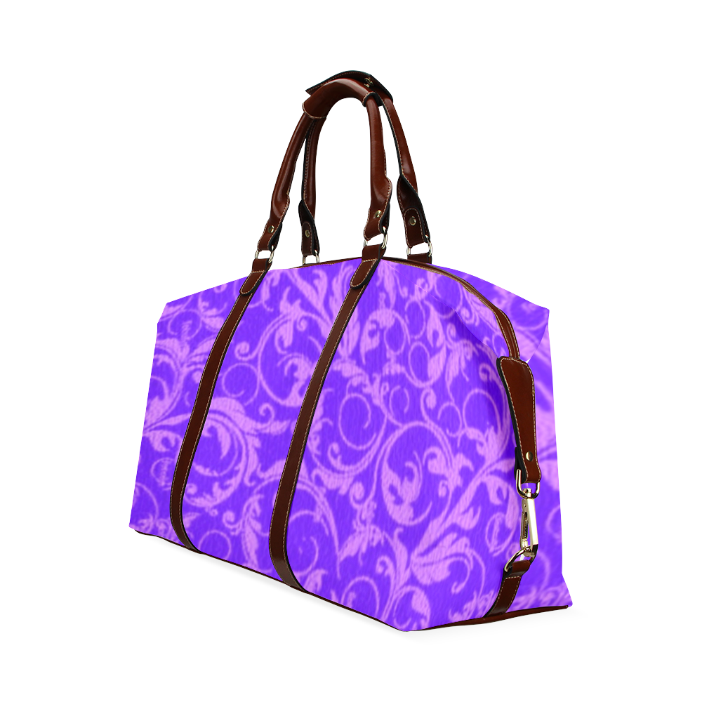 Vintage Swirls Amethyst Ultraviolet Purple Classic Travel Bag (Model 1643)