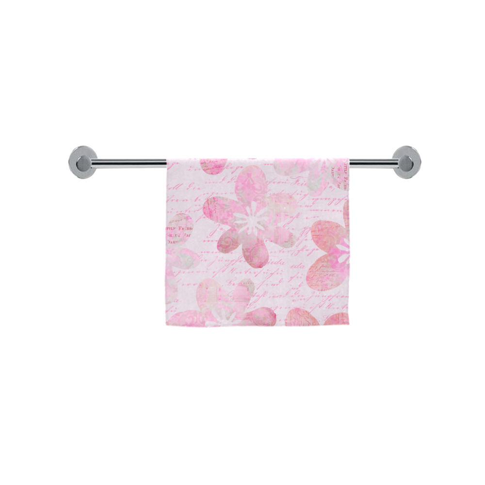 Watercolor Flower Pattern Custom Towel 16"x28"