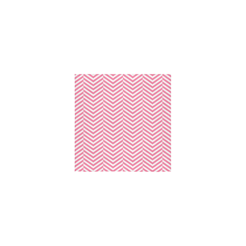 pink and white classic chevron pattern Square Towel 13“x13”
