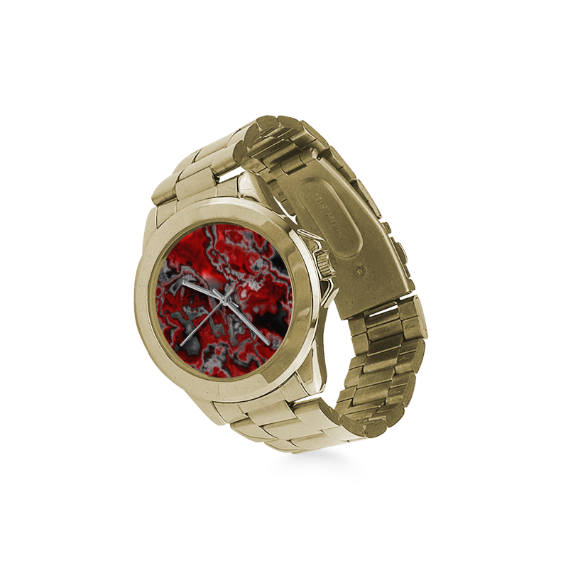 awesome fractal marbled 07 Custom Gilt Watch(Model 101)