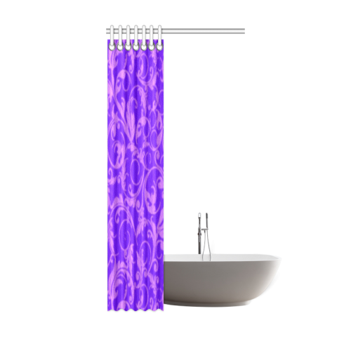 Vintage Swirls Amethyst Ultraviolet Purple Shower Curtain 36"x72"