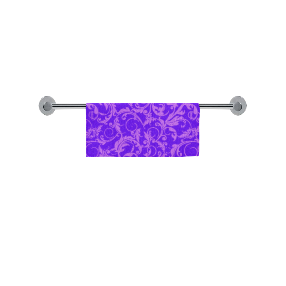 Vintage Swirls Amethyst Ultraviolet Purple Square Towel 13“x13”